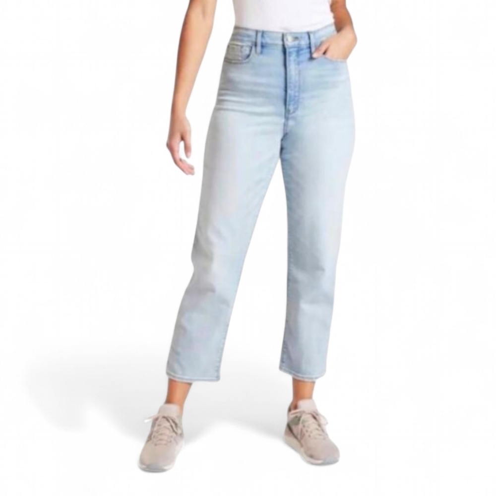 Athleta Sculptek High Rise Crop Stretch Performance Jeans women's Sz 4
